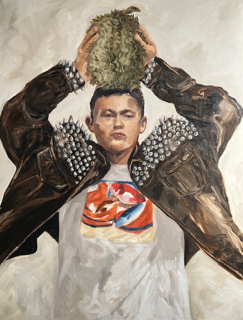Oil painting on wood