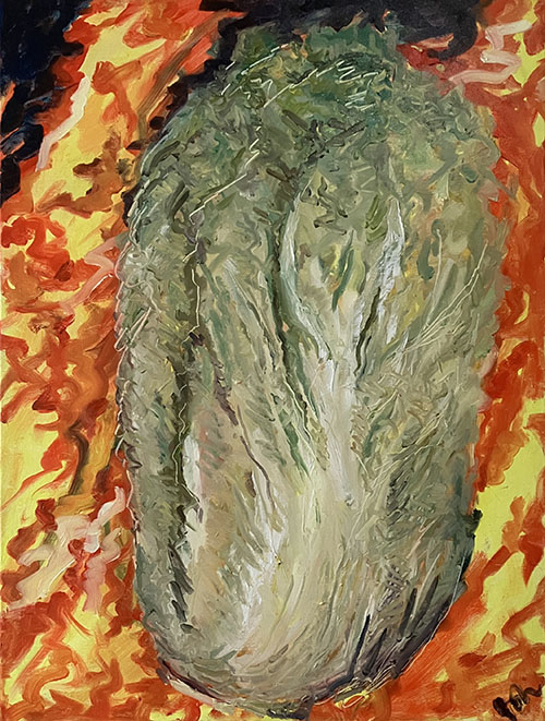 Oil painting on cotton canvas
