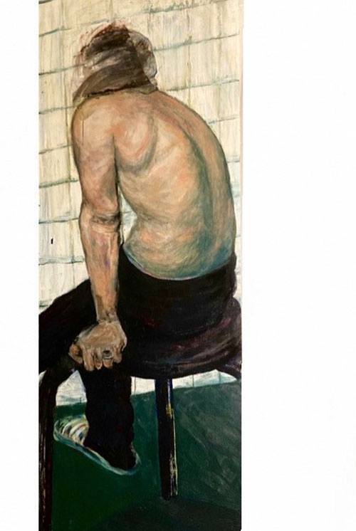 Acrylic painting on watercolor paper