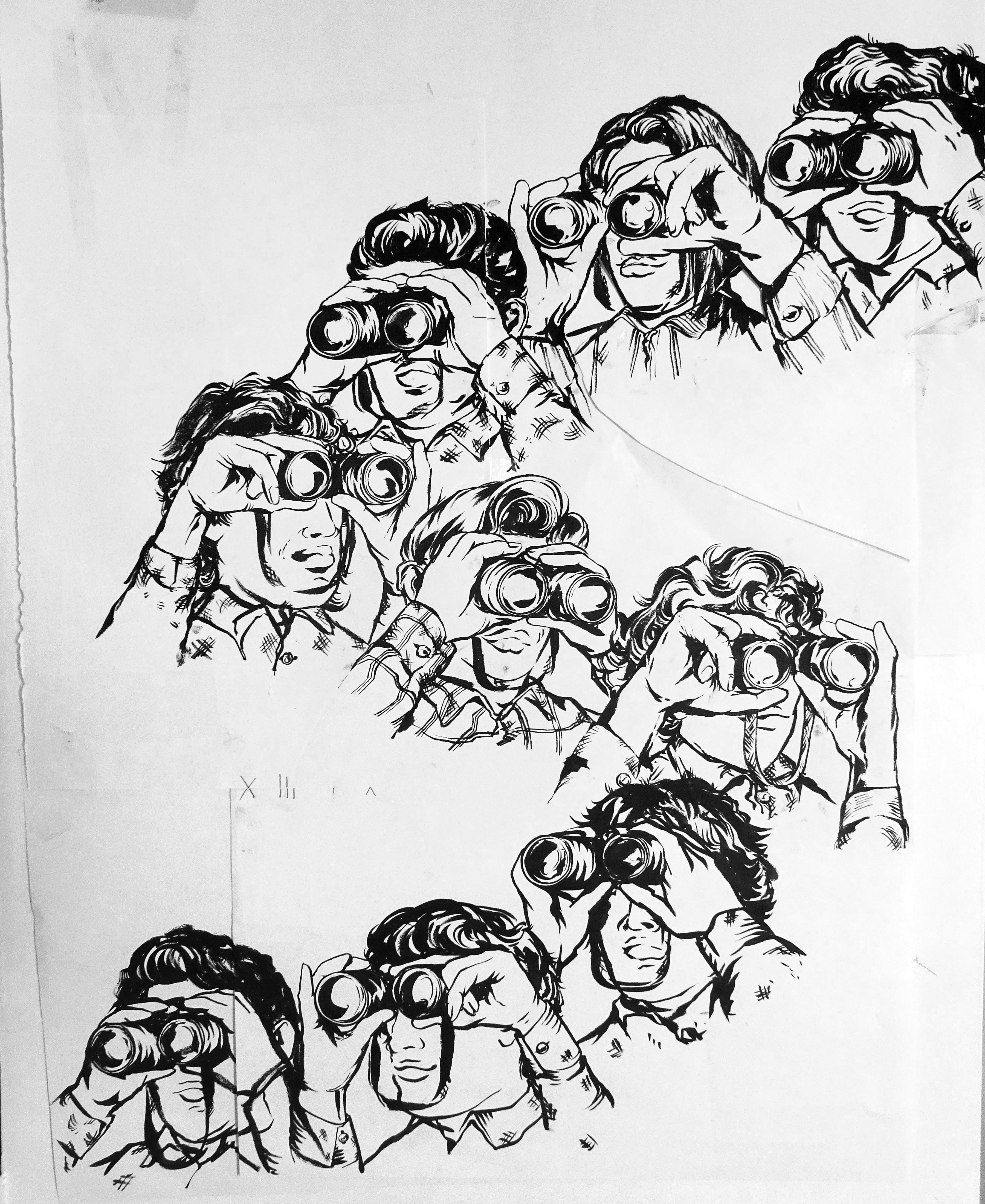 Ink sketch on paper